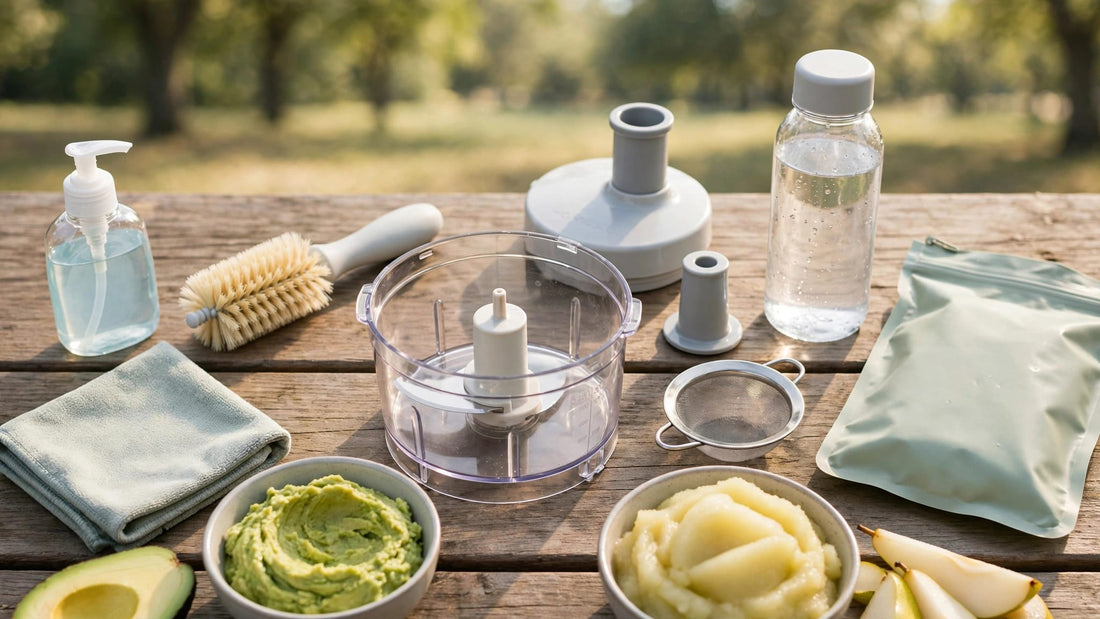 How to Clean a Baby Food Processor While Traveling